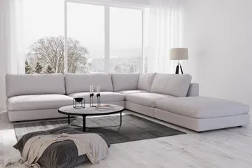 Arken 1-sits Divanmodul i Tyg - Grå - Möbler - Soffa - Modulsoffa - Övriga moduler till modulsoffa