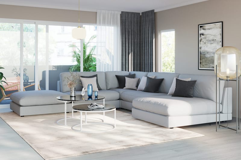 Arken 1-sits Divanmodul i Tyg - Grå - Möbler - Soffa - Modulsoffa - Övriga moduler till modulsoffa