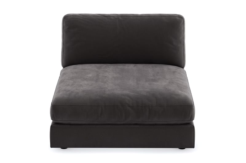 Arken 2-sits Divanmodul i Sammet - Mörkgrå - Möbler - Soffa - Modulsoffa - Övriga moduler till modulsoffa