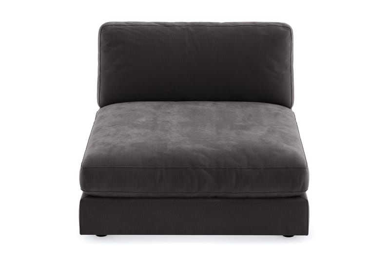Arken 2-sits Divanmodul i Sammet - Mörkgrå - Möbler - Soffa - Modulsoffa - Övriga moduler till modulsoffa