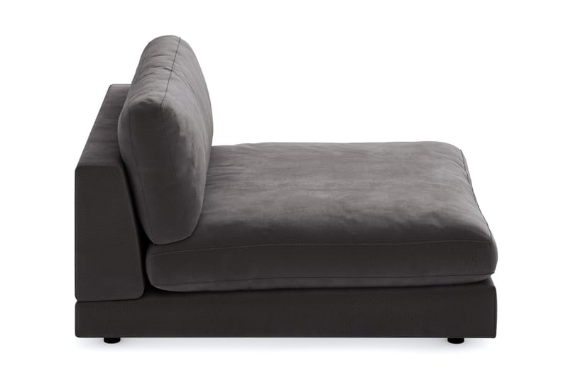 Arken 2-sits Divanmodul i Sammet - Mörkgrå - Möbler - Soffa - Modulsoffa - Övriga moduler till modulsoffa