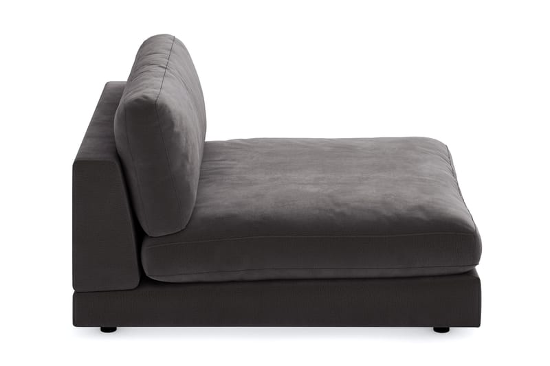 Arken 2-sits Divanmodul i Sammet - Mörkgrå - Möbler - Soffa - Modulsoffa - Övriga moduler till modulsoffa