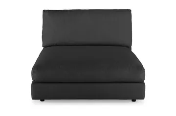 Arken 2-sits Divanmodul i Tyg - Svart - Möbler - Soffa - Modulsoffa - Övriga moduler till modulsoffa