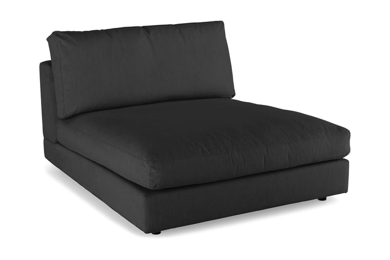 Arken 2-sits Divanmodul i Tyg - Svart - Möbler - Soffa - Modulsoffa - Övriga moduler till modulsoffa