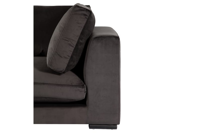 Armstödsmodul Henri - Mörkgrå Sammet - Möbler - Soffa - Modulsoffa - Övriga moduler till modulsoffa