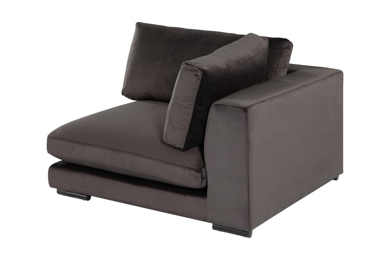 Armstödsmodul Henri - Mörkgrå Sammet - Möbler - Soffa - Modulsoffa - Övriga moduler till modulsoffa