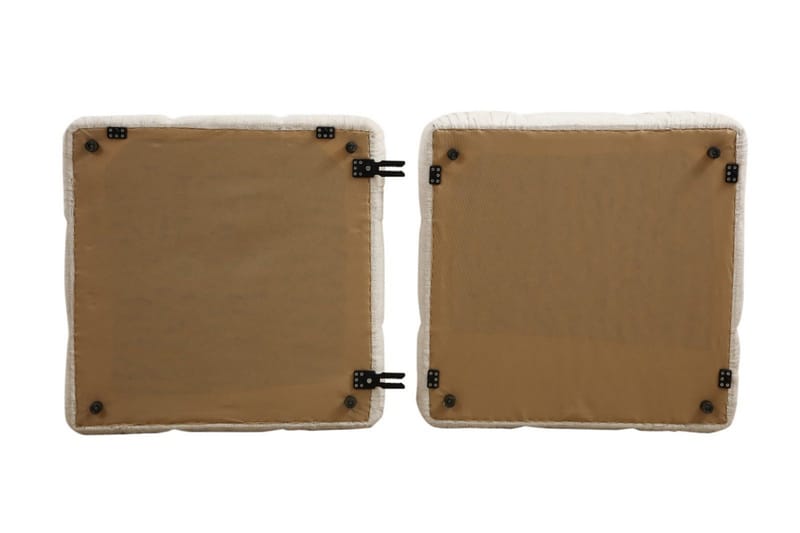 Belgin Högermodul / Fåtölj 95 cm med fasta armstöd och repdetaljer - Cream - Möbler - Soffa - Modulsoffa - Övriga moduler till modulsoffa