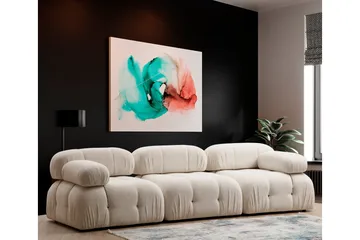 Belgin Vänstermodul / Fåtölj 95 cm med fasta armstöd och repdetaljer - Cream - Möbler - Soffa - Modulsoffa - Övriga moduler till modulsoffa