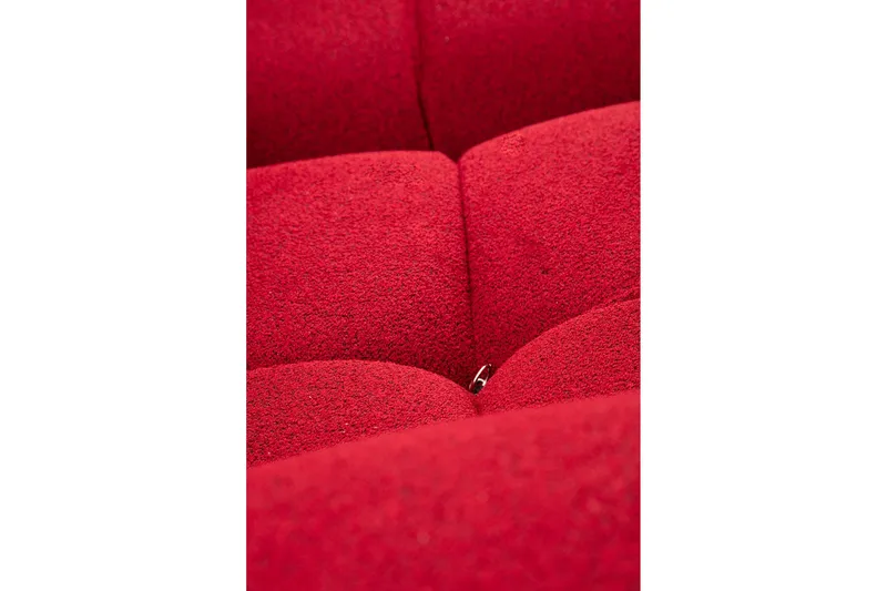 Belgin Vänstermodul / Fåtölj 95 cm med fasta armstöd och repdetaljer - Röd - Möbler - Soffa - Modulsoffa - Övriga moduler till modulsoffa