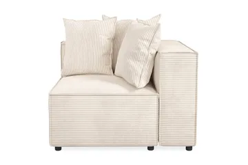 Cubo 1-sits Högermodul i Manchester 108 cm bred - Beige - Möbler - Soffa - Modulsoffa - Övriga moduler till modulsoffa