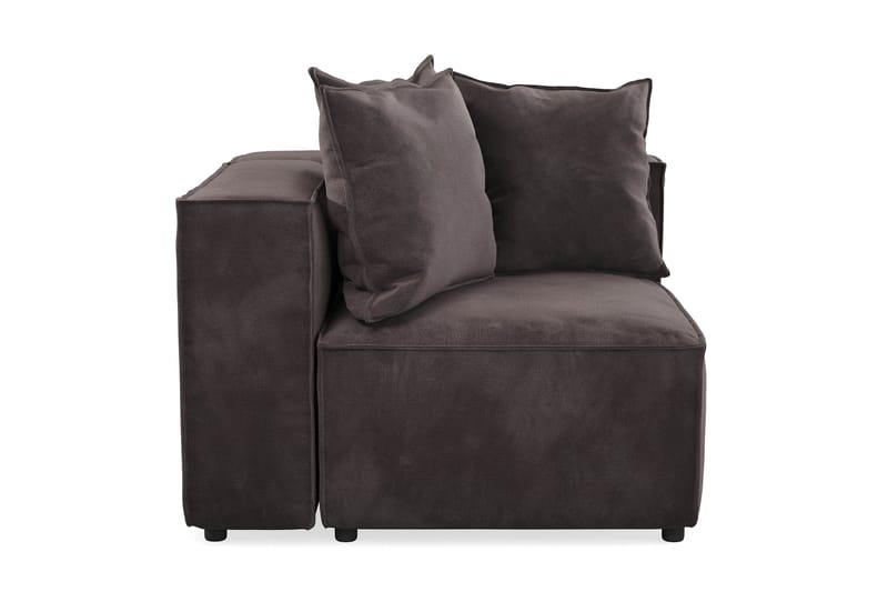 Cubo 1-sits Högermodul i Sammet 108 cm bred - Mörkgrå - Möbler - Soffa - Modulsoffa - Övriga moduler till modulsoffa