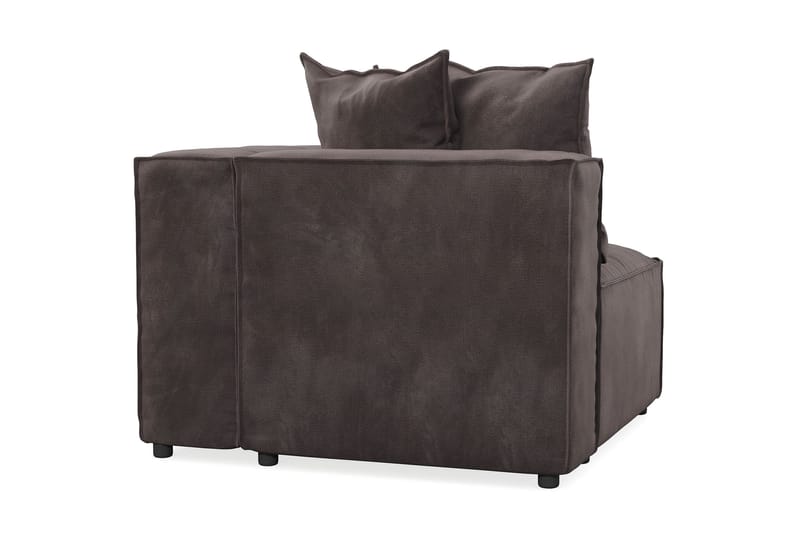 Cubo 1-sits Högermodul i Sammet 108 cm bred - Mörkgrå - Möbler - Soffa - Modulsoffa - Övriga moduler till modulsoffa