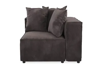 Cubo 1-sits Högermodul i Sammet 108 cm bred - Mörkgrå - Möbler - Soffa - Modulsoffa - Övriga moduler till modulsoffa