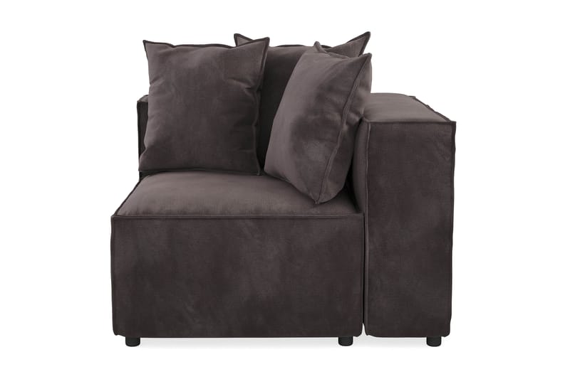 Cubo 1-sits Högermodul i Sammet 108 cm bred - Mörkgrå - Möbler - Soffa - Modulsoffa - Övriga moduler till modulsoffa