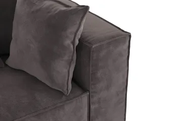 Cubo 1-sits Högermodul i Sammet 108 cm bred - Mörkgrå - Möbler - Soffa - Modulsoffa - Övriga moduler till modulsoffa