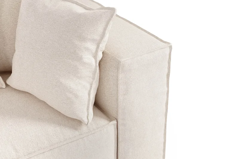 Cubo 1-sits Högermodul i Tyg 108 cm bred - Beige - Möbler - Soffa - Modulsoffa - Övriga moduler till modulsoffa