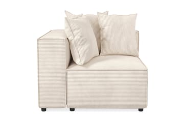 Cubo 1-sits Vänstermodul i Manchester 108 cm bred - Beige - Möbler - Soffa - Modulsoffa - Övriga moduler till modulsoffa