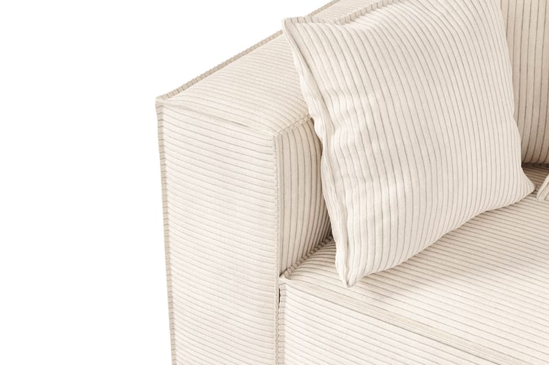 Cubo 1-sits Vänstermodul i Manchester 108 cm bred - Beige - Möbler - Soffa - Modulsoffa - Övriga moduler till modulsoffa