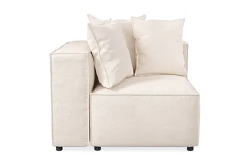 Cubo 1-sits Vänstermodul i Tyg 108 cm bred - Beige - Möbler - Soffa - Modulsoffa - Övriga moduler till modulsoffa