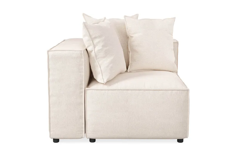 Cubo 1-sits Vänstermodul i Tyg 108 cm bred - Beige - Möbler - Soffa - Modulsoffa - Övriga moduler till modulsoffa