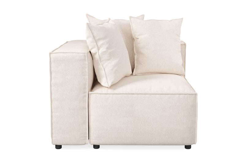 Cubo 1-sits Vänstermodul i Tyg 108 cm bred - Beige - Möbler - Soffa - Modulsoffa - Övriga moduler till modulsoffa