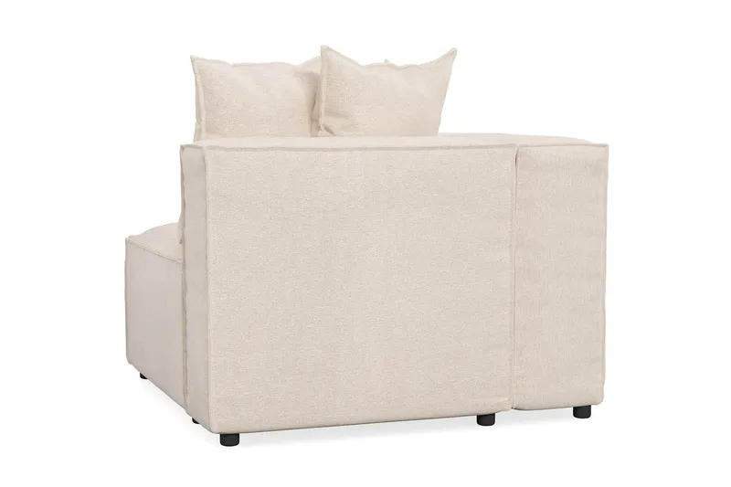 Cubo 1-sits Vänstermodul i Tyg 108 cm bred - Beige - Möbler - Soffa - Modulsoffa - Övriga moduler till modulsoffa