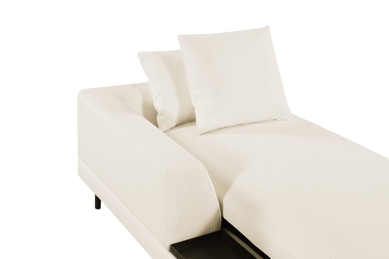 Divanmodul Treeton 92,5 cm Vänster - Vit - Möbler - Soffa - Modulsoffa - Övriga moduler till modulsoffa