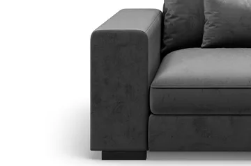 Dubai Armstöd Vänster Sammet - Mörkgrå - Möbler - Soffa - Modulsoffa - Övriga moduler till modulsoffa