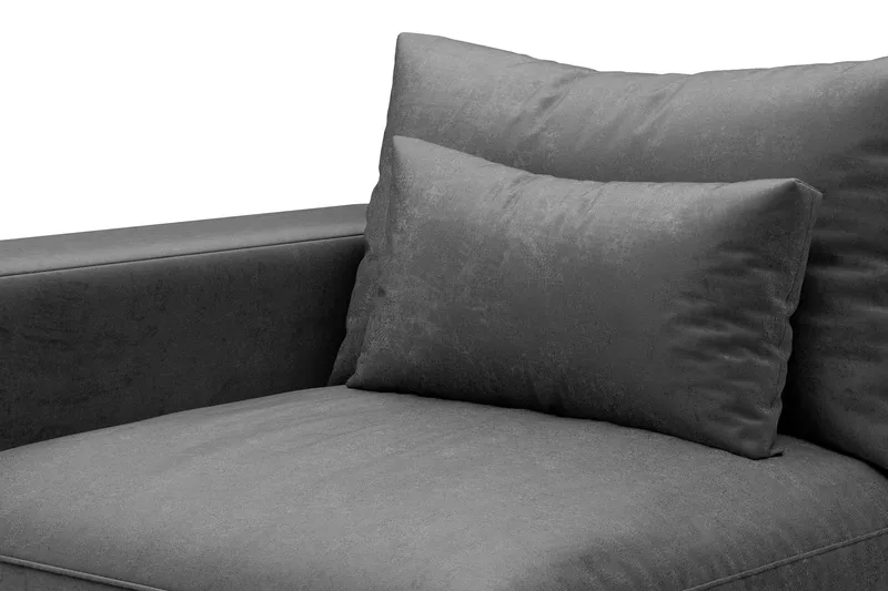 Dubai Armstöd Vänster Sammet - Mörkgrå - Möbler - Soffa - Modulsoffa - Övriga moduler till modulsoffa