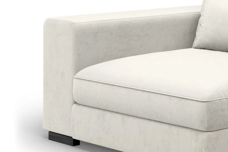Dubai Armstöd Vänster Sammet - Vit - Möbler - Soffa - Modulsoffa - Övriga moduler till modulsoffa