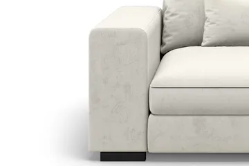 Dubai Armstöd Vänster Sammet - Vit - Möbler - Soffa - Modulsoffa - Övriga moduler till modulsoffa