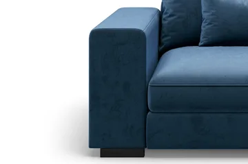 Dubai Vänstervänd Bred Armstödsmodul till Modulsoffa 27 cm i Sammet - Blå - Möbler - Soffa - Modulsoffa - Övriga moduler till modulsoffa