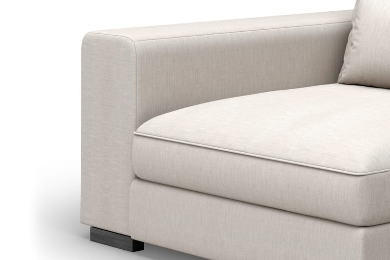 Dubai Vänstervänd Bred Armstödsmodul till Modulsoffa 27 cm i Tyg, Beige