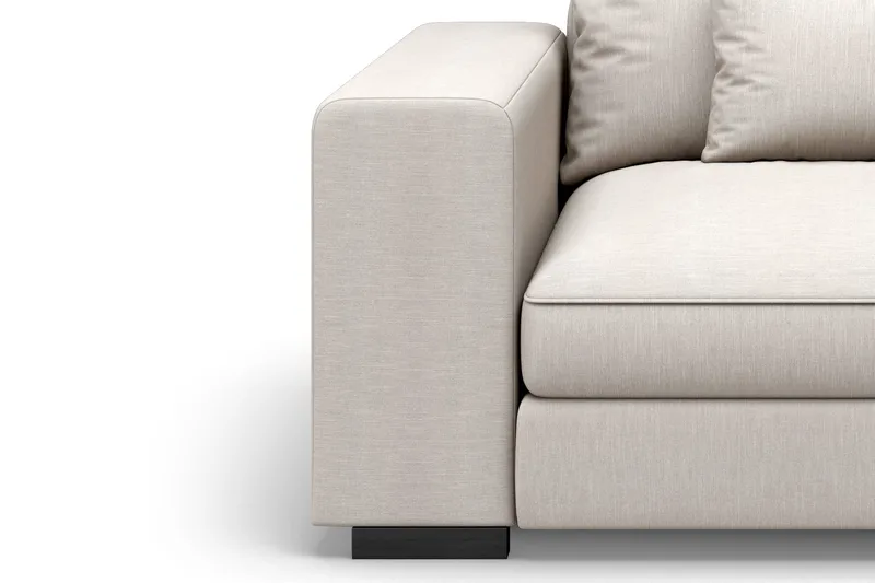 Dubai Vänstervänd Bred Armstödsmodul till Modulsoffa 27 cm i Tyg - Beige - Möbler - Soffa - Modulsoffa - Övriga moduler till modulsoffa