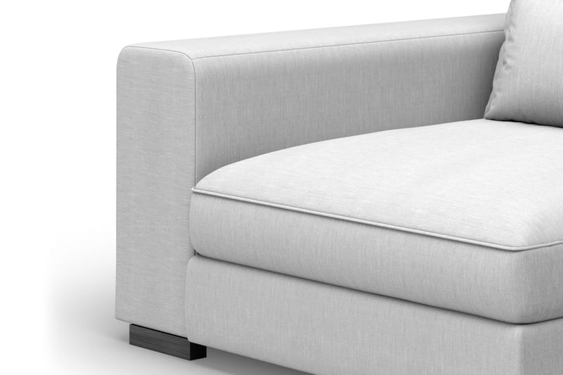 Dubai Vänstervänd Bred Armstödsmodul till Modulsoffa 27 cm i Tyg, Grå