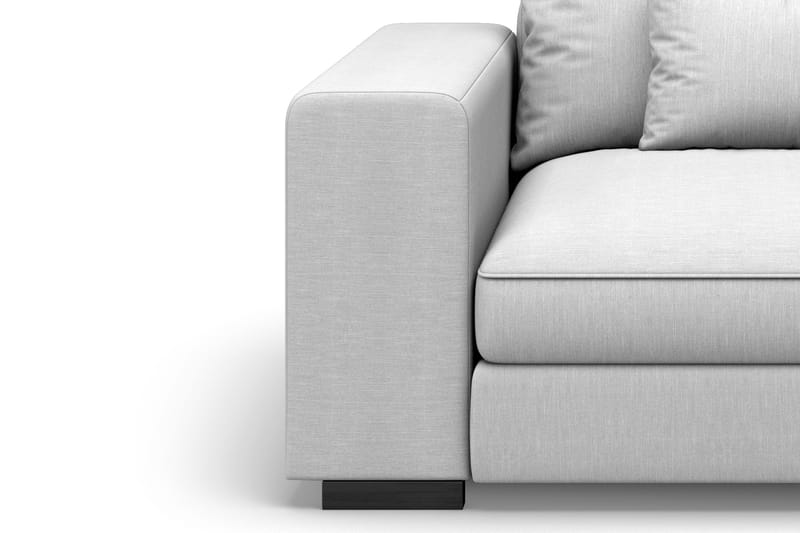 Dubai Vänstervänd Bred Armstödsmodul till Modulsoffa 27 cm i Tyg - Grå - Möbler - Soffa - Modulsoffa - Övriga moduler till modulsoffa