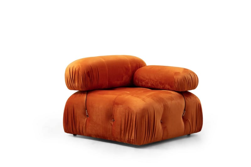 Högermodul Belgin 95 cm - Orange - Övriga moduler till modulsoffa