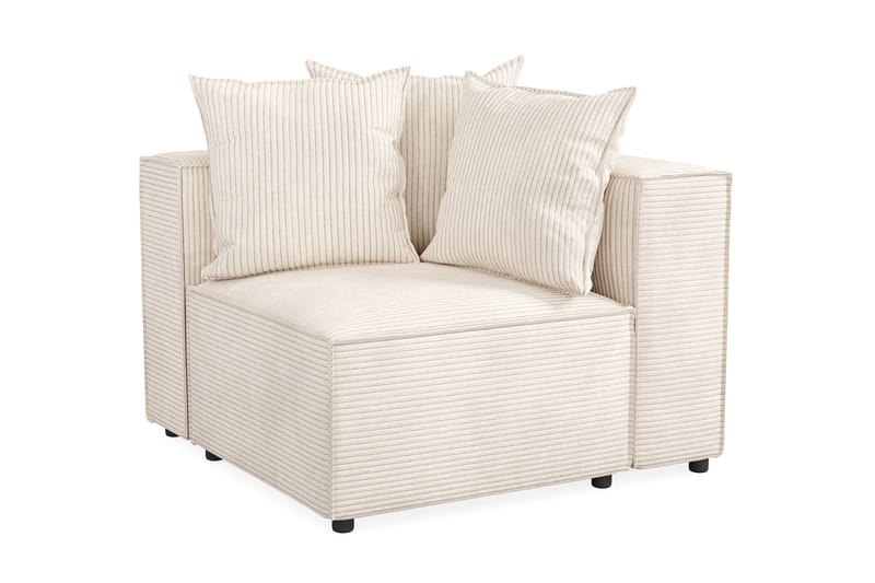 Högermodul Narender 108 cm - Beige - Övriga moduler till modulsoffa