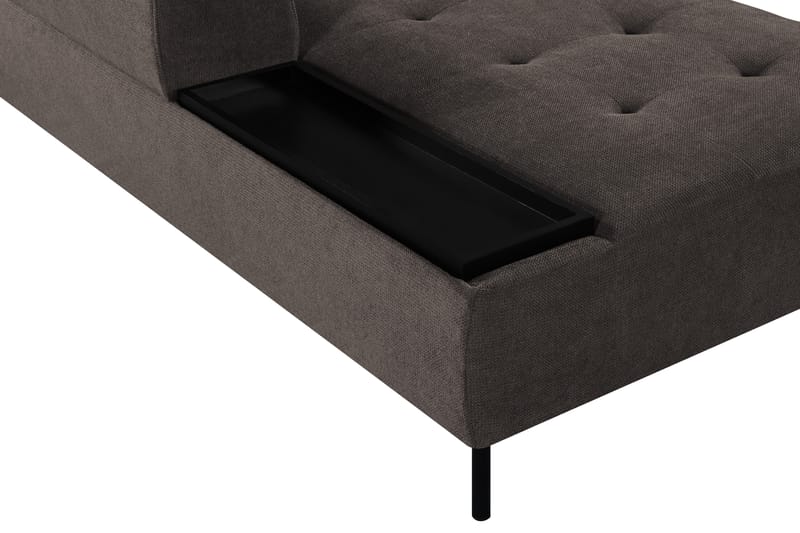 Schäslongmodul Bunbury Vänster - Grå - Möbler - Soffa - Modulsoffa - Övriga moduler till modulsoffa