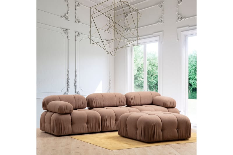 Vänstermodul Belgin 95 cm - Brun - Möbler - Soffa - Modulsoffa - Övriga moduler till modulsoffa