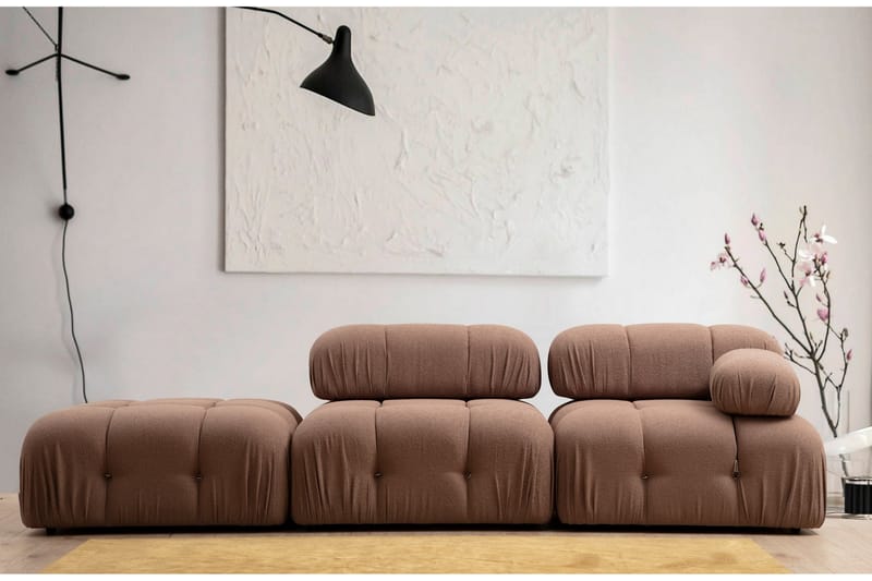 Vänstermodul Belgin 95 cm - Brun - Möbler - Soffa - Modulsoffa - Övriga moduler till modulsoffa