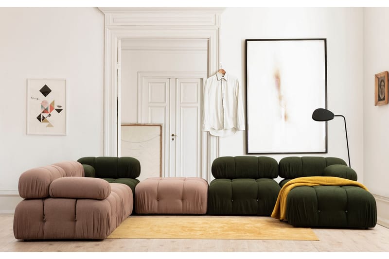 Vänstermodul Belgin 95 cm - Grön - Möbler - Soffa - Modulsoffa - Övriga moduler till modulsoffa