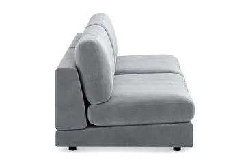 Arken 4-sits Modulsoffa i Sammet - Ljusgrå - Möbler - Soffa - Modulsoffa - Komplett modulsoffa