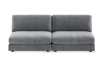 Arken 4-sits Modulsoffa i Sammet - Ljusgrå - Möbler - Soffa - Modulsoffa - Komplett modulsoffa