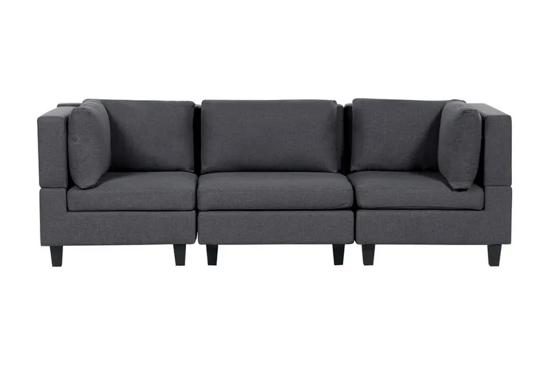 Buck Modulsoffa 3-sits, Grå/Svart