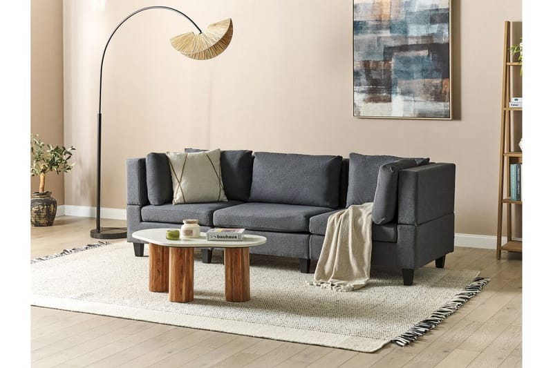 Buck Modulsoffa 3-sits - Grå/Svart - Möbler - Soffa - Modulsoffa - Komplett modulsoffa