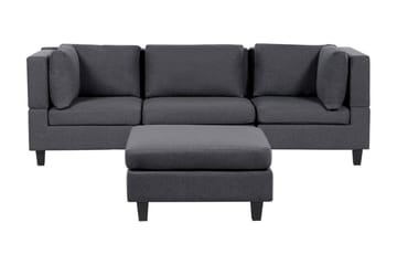 Buck Modulsoffa 3-sits - Grå/Svart - Möbler - Soffa - Modulsoffa - Komplett modulsoffa