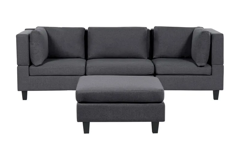 Buck Modulsoffa 3-sits, Grå/Svart