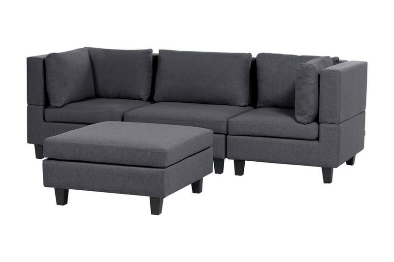 Buck Modulsoffa 3-sits - Grå/Svart - Möbler - Soffa - Modulsoffa - Komplett modulsoffa
