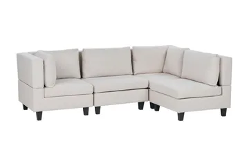 Buck Modulsoffa 4-sits - Beige/Svart - Möbler - Soffa - Modulsoffa - Komplett modulsoffa